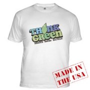 Think Green Earth Day Fitted T-Shirt